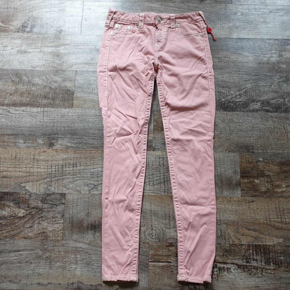 True Religion Skinny Jeans in Dusty Pink